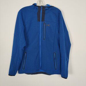 Helly Hansen Women's Blue Fleeced Sweatshirt Size Large Gorpcore Windbreaker